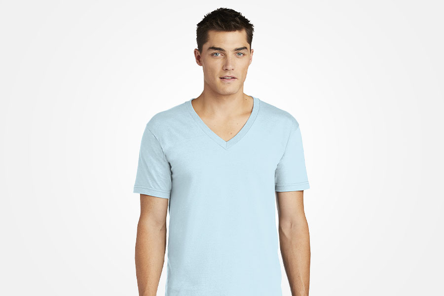 American Apparel 2456W Fine Jersey V-Neck T-Shirt