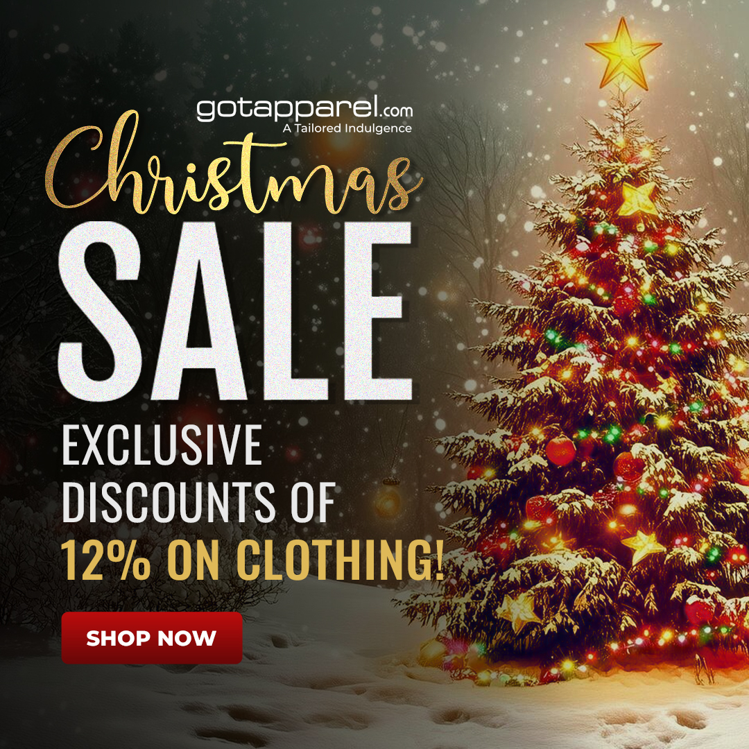 Got Apparel Christmas Sale: Exclusive Discounts of 12% on Clothing!